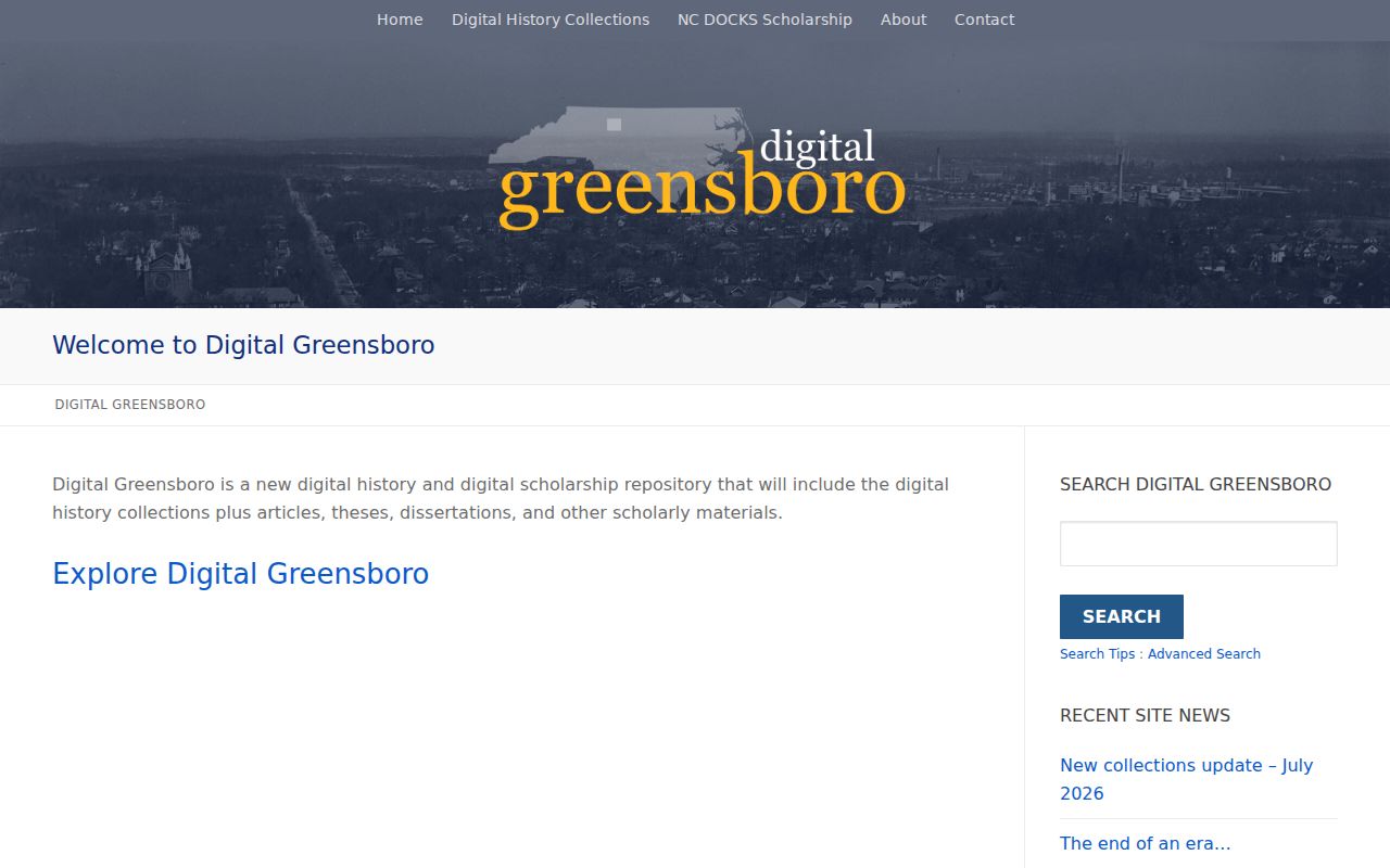 Guilford County city directory collection at Digital Greensboro