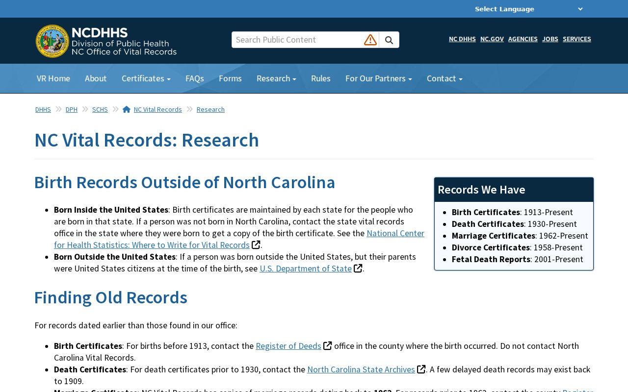Guilford County previous residents research at the North Carolina vital records genealogy page