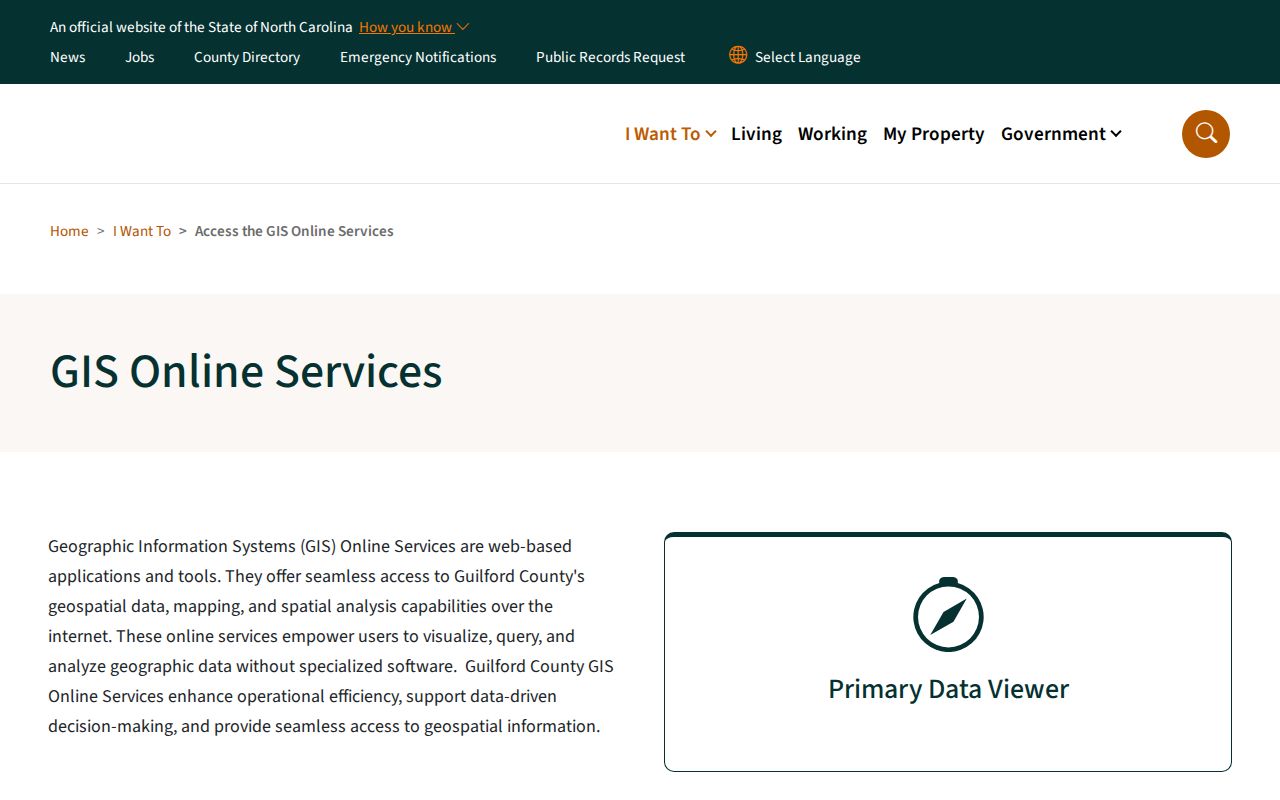 Guilford County ZIP code directory GIS Online Services for postal geography