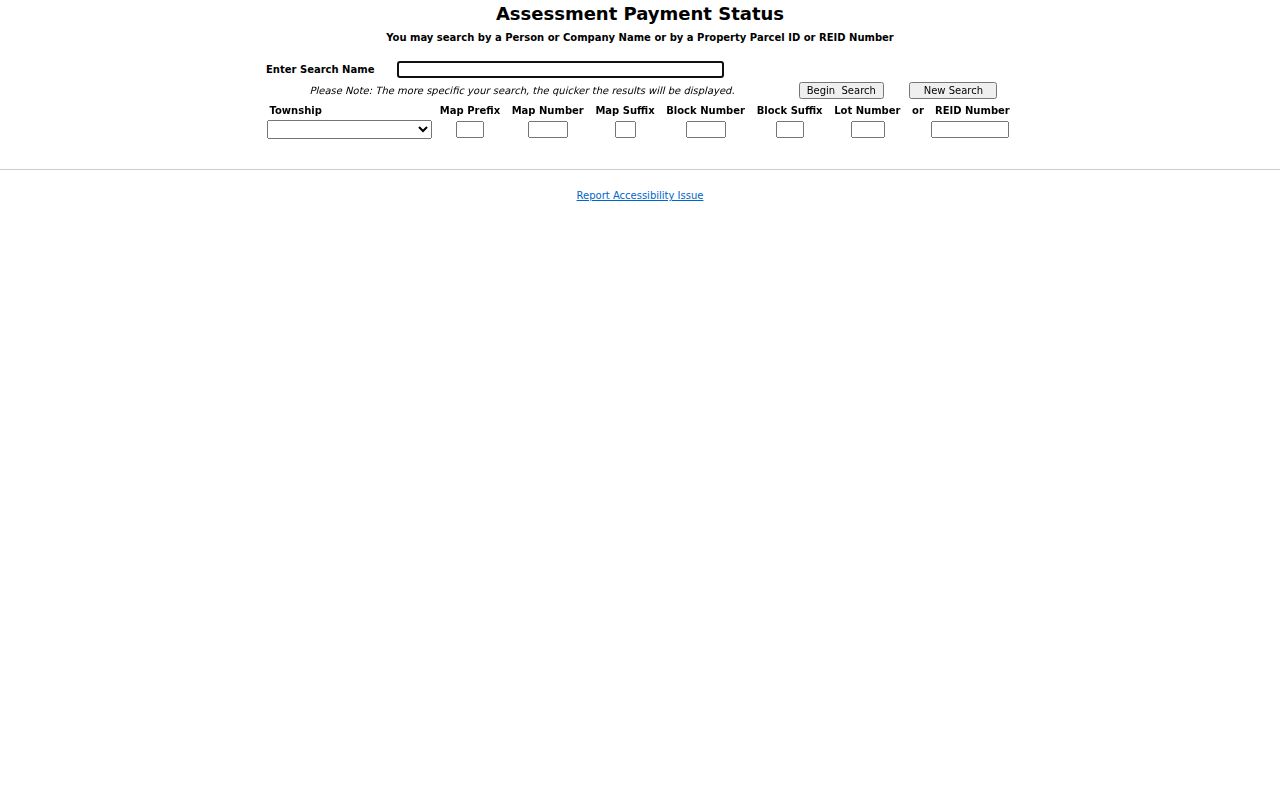 Guilford County ZIP code directory assessment status search fields
